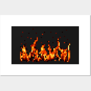 Pixel Fire! Posters and Art